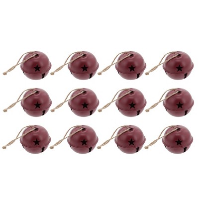 Haute Decor 50mm Jingle Bell Ornaments 12pk Red