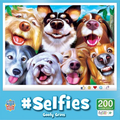 MasterPieces 200 Piece Selfie Puzzle for Kids 8+ Years, Goofy Grins, Educational Family Fun