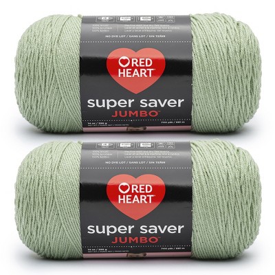 Red Heart Super Saver Yarn 12 Pack-Frosty Green