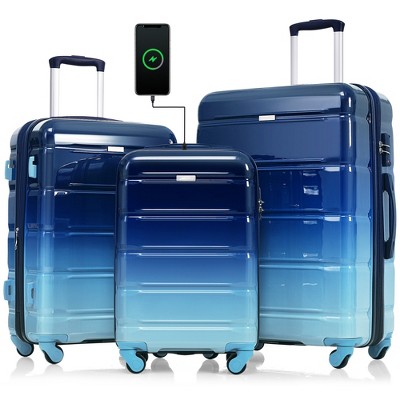 Dexmalle ABS+PC Hard Shell Luggage with Spinner Wheels