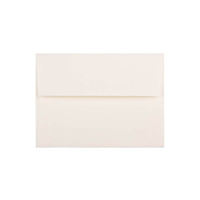 JAM Paper A6 Strathmore Invitation Envelopes 4.75 x 6.5 Natural White Linen 74083