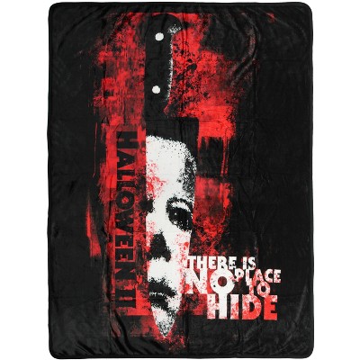 Halloween II No Place To Hide Throw Blanket 45" x 60" Soft Fleece Throw Blanket