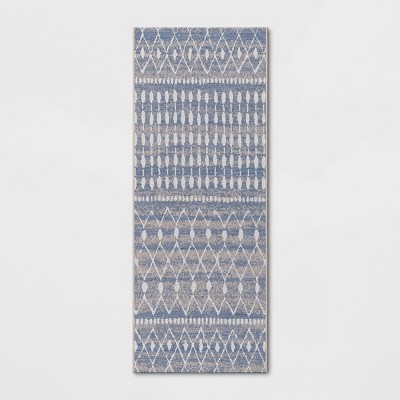 Neutral Moroccan Rectangular Woven Indoor Outdoor Rug - Threshold™