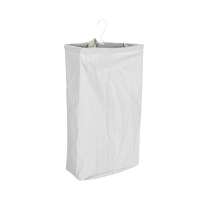 Door Hanging Laundry Bag, Washable Canvas Bag with Loop Handle, Holds Two Loads of Laundry, Great for Dorms and Small Spaces