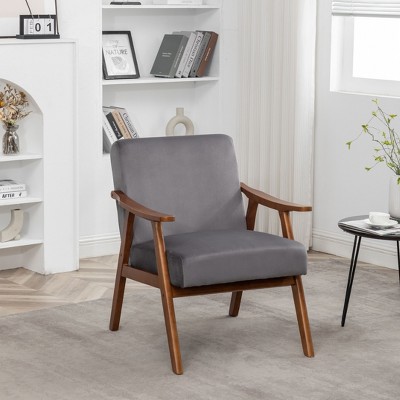 NicBex Accent Chair Upholstery Solid Wood Frame Lounge Chair Reading Chair Comfy Chair Extra Seating for Living Room