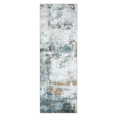 Indoor Modern Abstract Non Slip Area Rugs, Washable Low Pile Contemporary Floor Carpet for Home Office