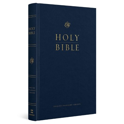 ESV Church Bible, Large Print (Hardcover, Blue) - by  Esv Bibles