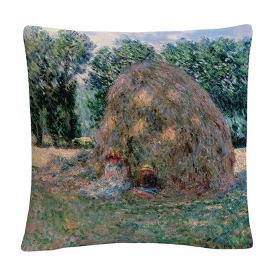 Monet  16 X 16 Decorative Throw Pillow by Trademark Fine Art