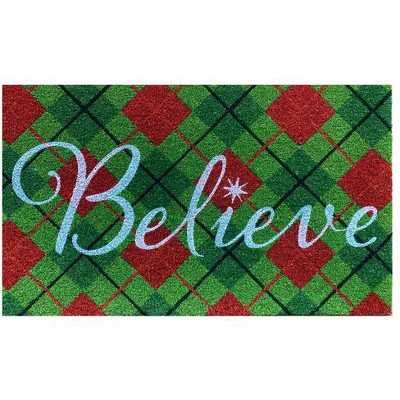 Briarwood Lane Coir Doormat 30x18 Believe Christmas For Christmas Coir Doormat