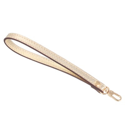 Unique Bargains Leather Removable Wallet Keychain Bag Replacement Wristlet Strap
