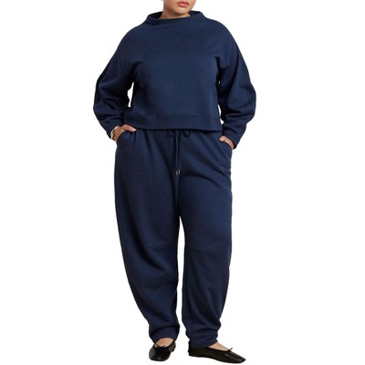 ELOQUII Elements Barrel Leg Sweatpant