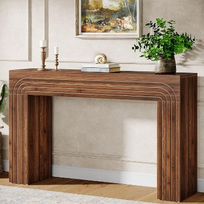 Tribesigns Farmhouse Console Table, 55.12-inch Slim Entryway Table