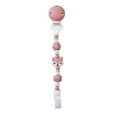 SARO "Foxy" Silicone Pacifier Clip Holder: BPA-Free Baby Teether Chain & Soother Clip