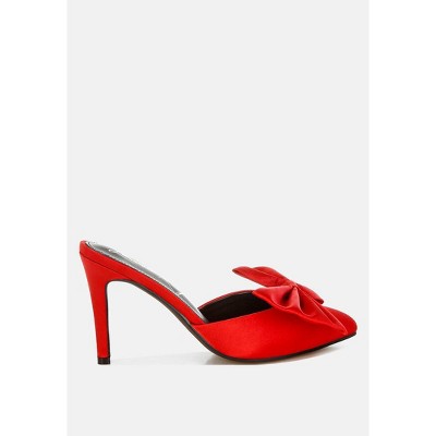 London Rag Sidonie Bow Detail Stiletto Mules Women
