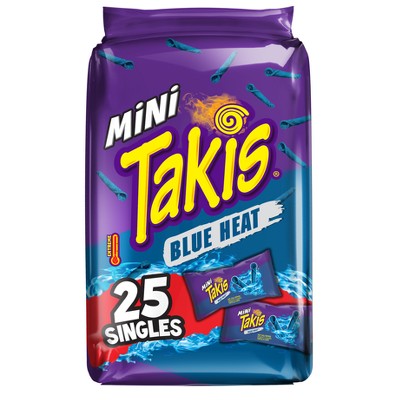 Takis Blue Heat Mini Snack Multipack Tortilla Chips - 25ct