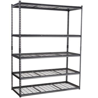 VEVOR Storage Shelving Unit, 5-Tier Adjustable, 2000 lbs Capacity, Heavy Duty Garage Shelves Metal Organizer Wire Rack