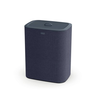 Joseph Joseph 90L Tota Laundry Separation Basket Carbon Black: J&J Hamper, Built-In Handles, Multipurpose, Polyester
