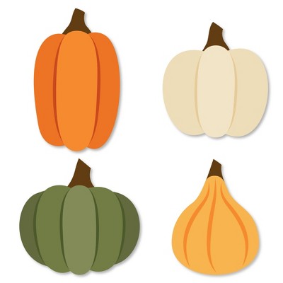 Big Dot of Happiness Fall Friends Thanksgiving - DIY Shaped Friendsgiving Party Cut-Outs - 24 Count