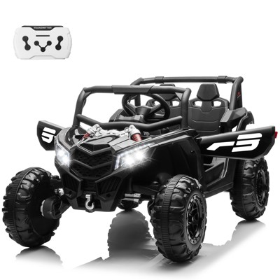 JOYRACER 24V Ride on Car w/ Remote Control, 4WD Powered Electric Off-Road UTV with 4*200W Motors