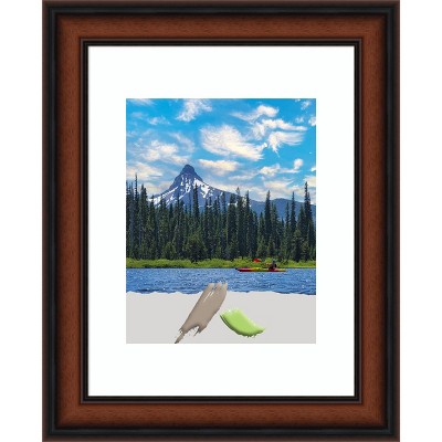 Amanti Art Cyprus Walnut Narrow Wood Picture Frame
