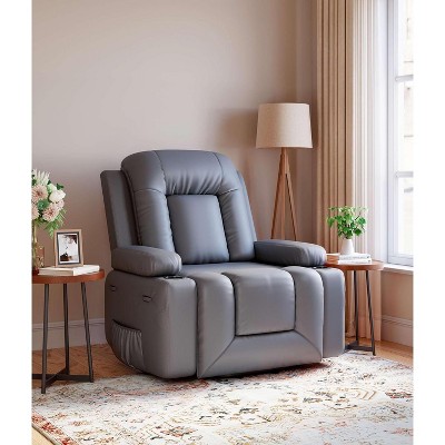 Power Lift Recliner Chair with Heat and Massage - Adjustable Chair, Faux PU, Ergonomic Back/Leg Support for Elderly & Mobility Needs