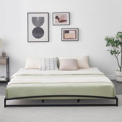 Garvee 6" Metal Bed Frame, Low Profile Platform w/Steel Slats, No Box Spring Needed, Easy Assembly, Black