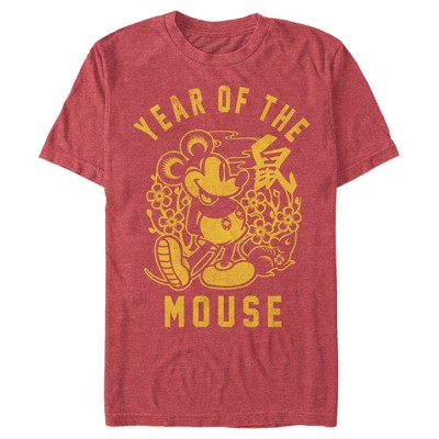 Men's Mickey & Friends Mickey Mouse Floral Year of the Mouse T-Shirt