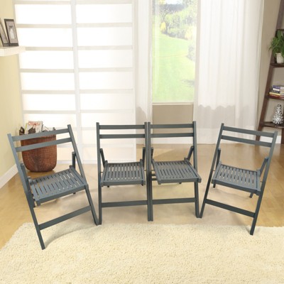 FONTOI Folding Chair Set of 4