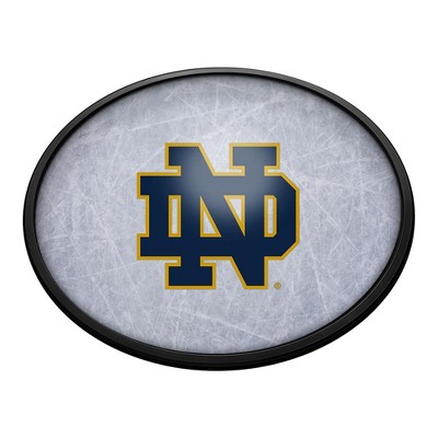 College Hockey Ice Rink Design Oval Slimline Lighted Wall Sign