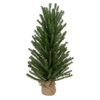 Northlight 2 FT Traditional Scottsdale Mini Pine Artificial Christmas Tree with Burlap, Unlit