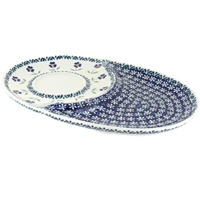 Blue Rose Polish Pottery P006 Manufaktura Breakfast Plate