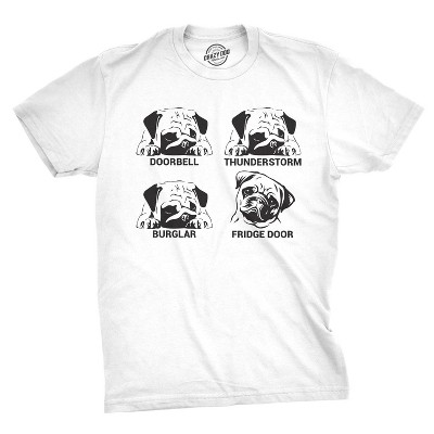 Mens Pug Faces T shirt Funny Dog Lover Gift Perfect New Pug Present - Crazy Dog Men's T Shirt For Dog Lovers