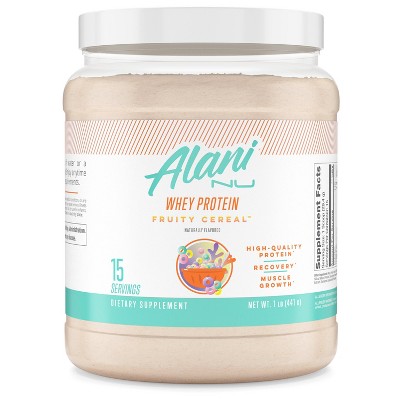 Alani Nu Nutrition Whey Protein Powder - Fruity Cereal - 16oz: Muscle Growth, 23g Protein