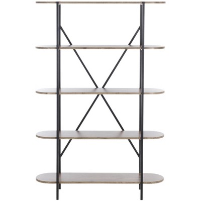 Figaro 4 Tier Bookcase - ETG4201 - Brown/Black - Safavieh