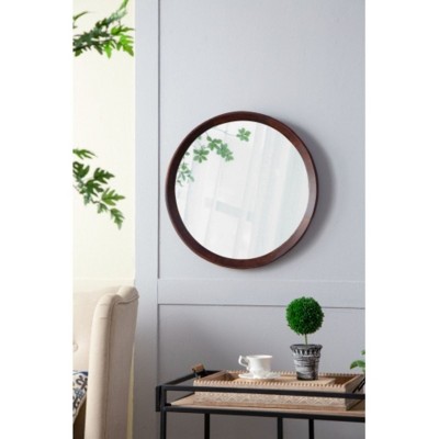 20x1.5"Transitional Decor Style Mango Wood Wall Mirror Wall Decor with Frame of Solid Mango Wood for Bathroom