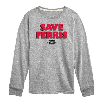 Boys' - Ferris Bueller's Day Off - Save Ferris Long Sleeve Graphic T-Shirt