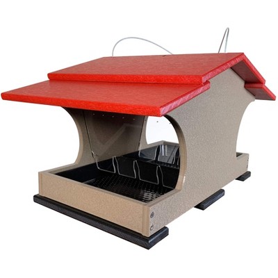 JCS Wildlife Large Poly Hopper Bird Feeder  - Mounting Pole Bundles Available!