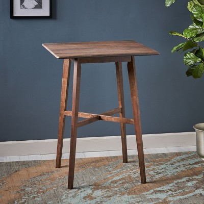 NicBex 31" Modern Bar Height Square Dining Table with Rubberwood Legs, Home and Kitchen Furniture, Side Table for Dining Room, Living Room