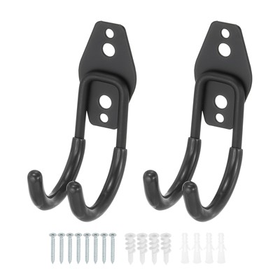 Unique Bargains Heavy Duty Hanging Ladder Bike Garage Storage Utility Hooks 2 Pcs