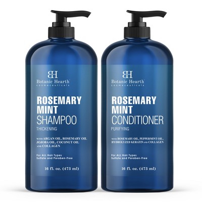 Botanic Hearth Rosemary Mint Shampoo and Conditioner Set - Promotes Hair Growth - 16 fl oz Each