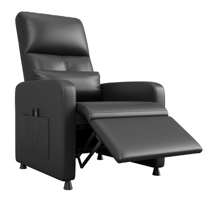 Power Recliner Chair, Adjustable Electric Recliner Ergonomic Overstuffed PU Leather Single Sofa, Tall Back, Padded Seat, Home Theater Seating