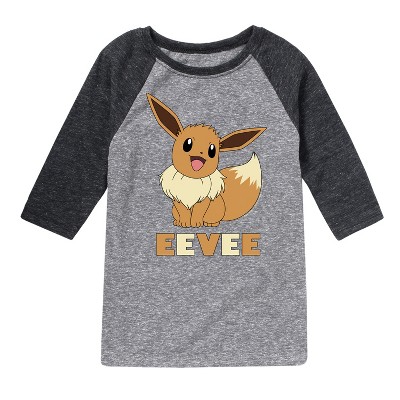 Boys' - Pokémon - Happy Eevee Raglan Graphic T-Shirt