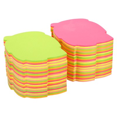 Unique Bargains Multicolored Leaf Shape Sticky Notes 100 Sheets/Pad