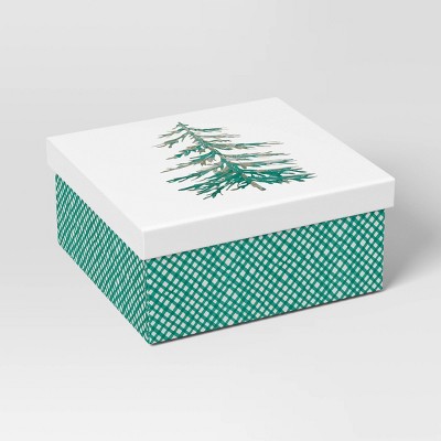 Green and Gold Tree Small Hard Christmas Box - Wondershop™