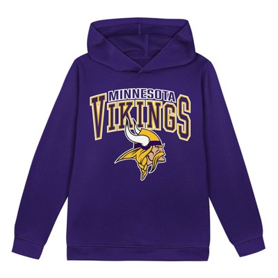 NFL Minnesota Vikings Toddler Boys' Poly Fleece Hooded Sweatshirt
