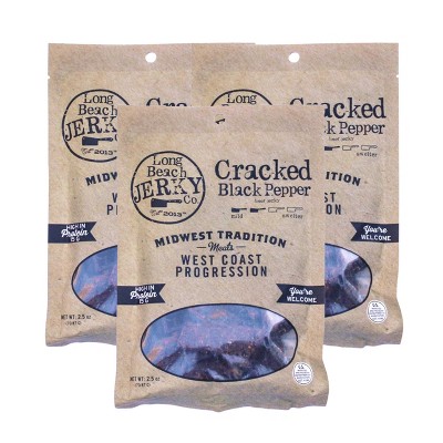 JVL Enterprises 2.5 oz Cracked Black Pepper Beef Jerky - Pack of 3