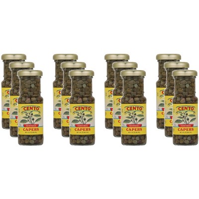 Cento Nonpareil Capers - Case of 12 - 3 fl oz