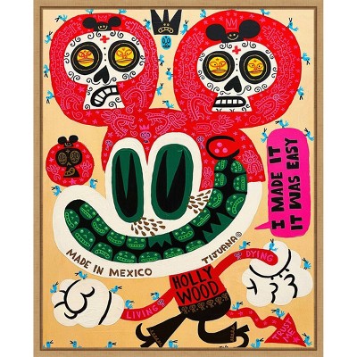 Amanti Art Hollywood Mouse No 1 by Jorge R. Gutierrez Framed Canvas Wall