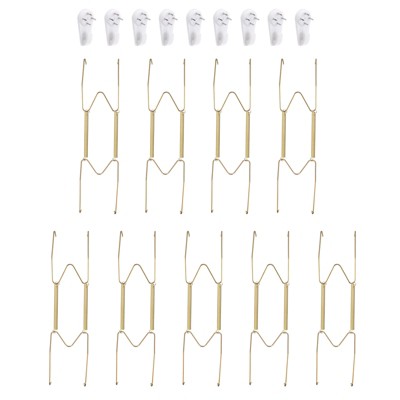 Unique Bargains Stainless Steel Invisible Design Tip Protector Wall Plate Hangers