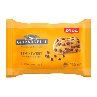 GHIRARDELLI Premium Baking Semi-Sweet Chocolate Chips - 24oz